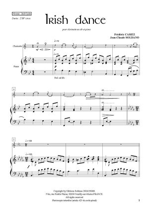 Irish dance (clarinette et piano)