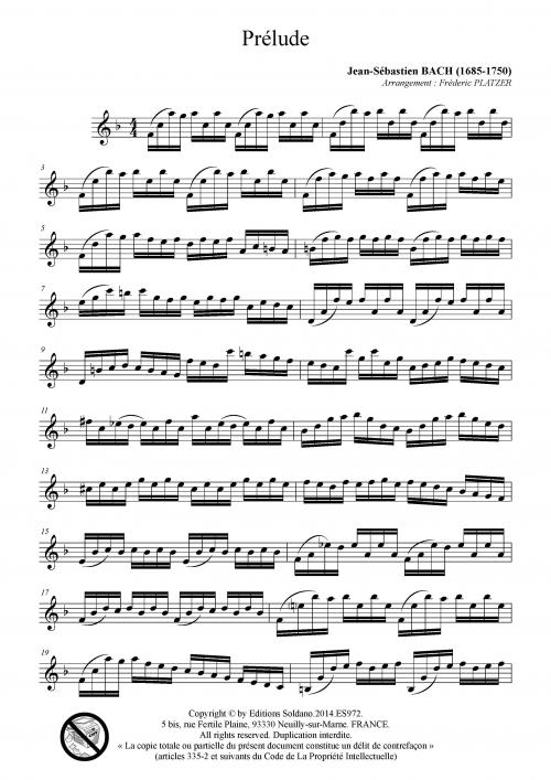 Suite n°1 (saxophone alto)