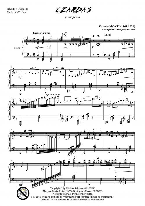 Czardas (piano)