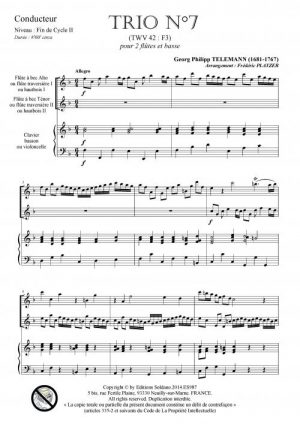 Trio n°7 (2 flûtes et piano)