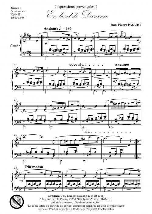 Impressions provençales (piano)