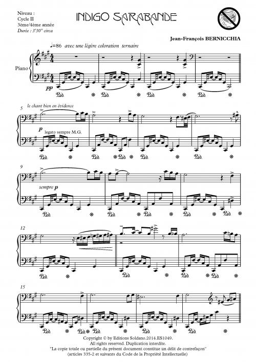 Indigo sarabande (piano)