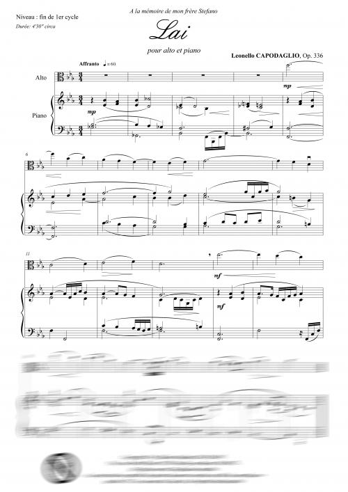Lai (alto et piano)