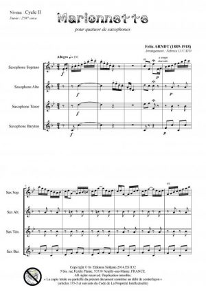 Marionnette (quatuor de saxophones)