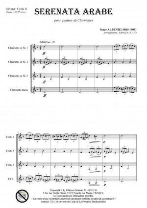 Serenata arabe (quatuor de clarinettes)