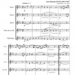 Bist du bei mir (ensemble de flûtes)