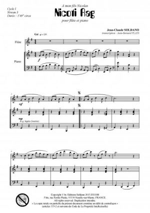 Nicoti rag (flûte et piano)