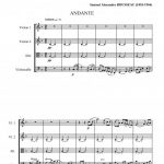 Deux pièces - Andante et Scherzo (quatuor à cordes)