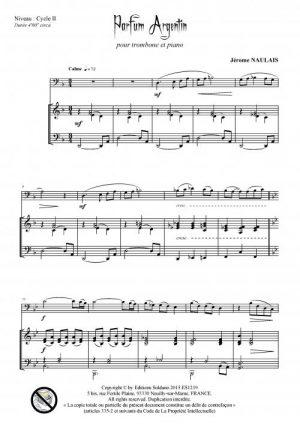 Parfum argentin (trombone et piano)