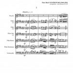 3 mouvements (ensemble de flûtes et violoncelle ad lib.)