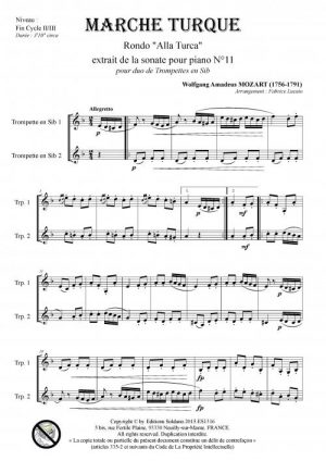 Marche Turque (duo de trompettes)