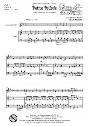 Petite ballade (clarinette et piano)