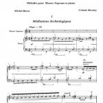 4 chansons spiraliques (mezzo-soprano et piano)
