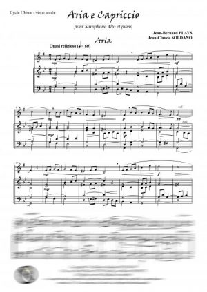 Aria e Capriccio (saxophone alto et piano)