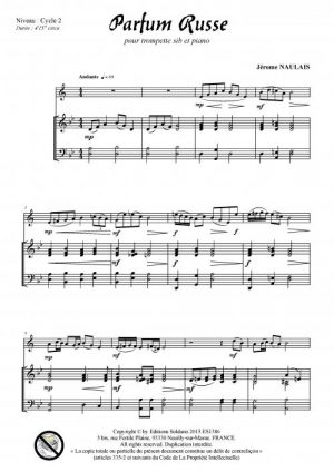 Parfum russe (trompette et piano)