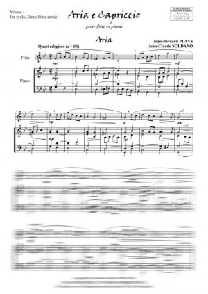 Aria e capriccio (flûte et piano)
