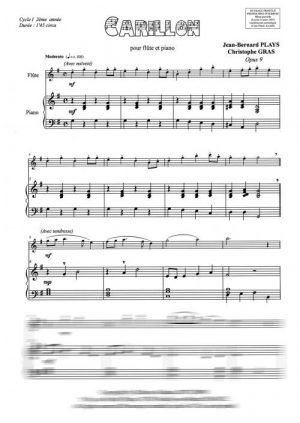 Carillon (flûte et piano)
