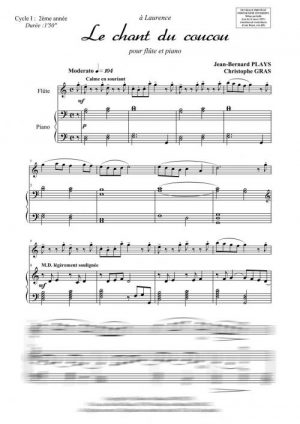 Le chant du coucou (flûte et piano)