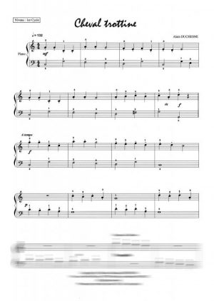 Cheval trottine (piano)