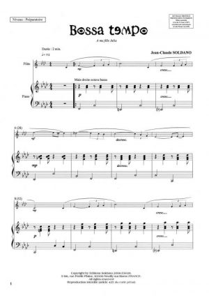 Bossa tempo (flûte et piano)