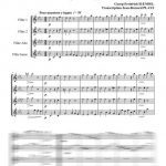 Sarabande (quatuor de flûtes)