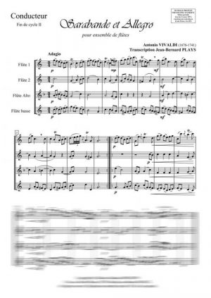 Sarabande et Allegro (ensemble de flûtes)