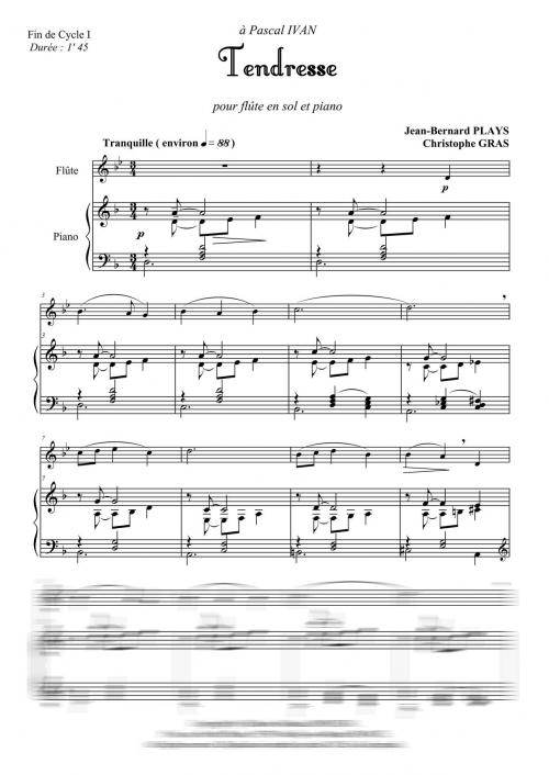 Tendresse (flûte alto et piano)