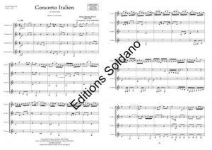 Concerto italien (ensemble de clarinettes)