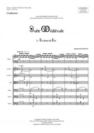 Suite médiévale -2ème mouvement- (harpe et cordes)
