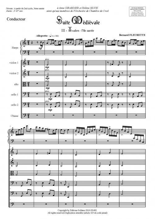 Suite médiévale -3ème mouvement- (harpe et cordes)