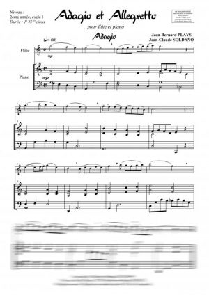 Adagio et Allegretto (flûte et piano)