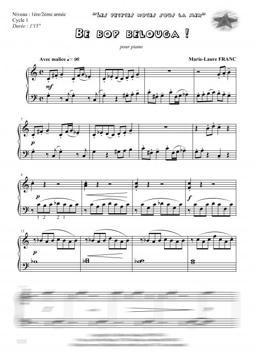 Les petites notes sous la mer / volume 1 (piano)