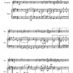 Menuet (trompette -ou cornet- et piano)