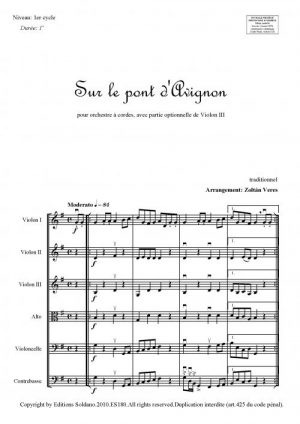 Sur le pont d'Avignon (orchestre à cordes)