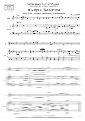 La flûte traverse les styles -Volume 1- (flûte et piano)
