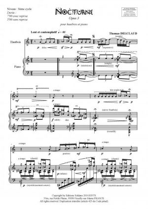 Nocturne (hautbois et piano)