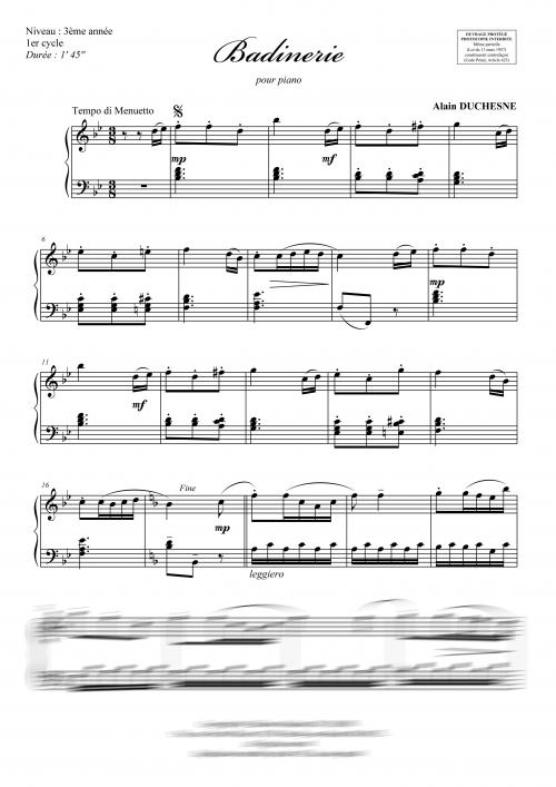 Badinerie (piano)