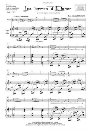 Les larmes d'Elanor (violon et piano)