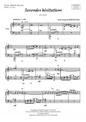 Secondes hésitations (piano)