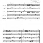 Danses de la suite en si mineur (ensemble de flûtes)