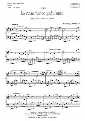 La romantique pétillante (piano)