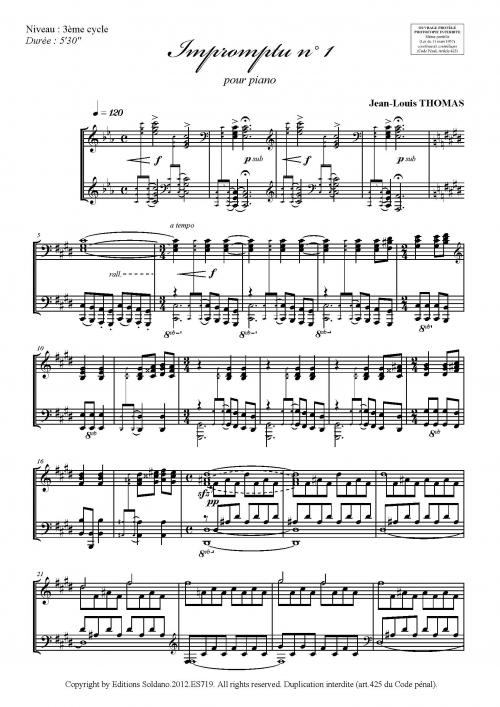 Impromptu n°1 (piano)