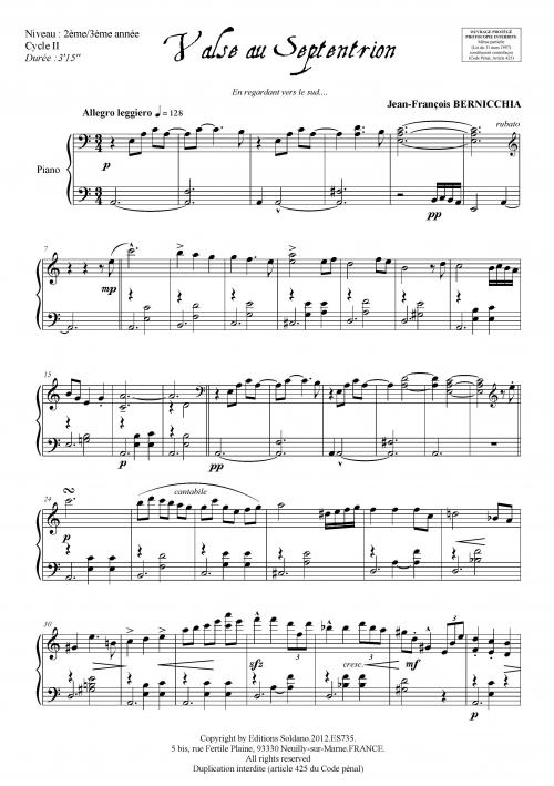 Valse au Septentrion (piano)