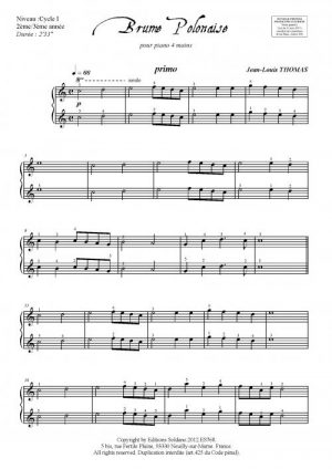 Brume Polonaise (piano 4 mains)