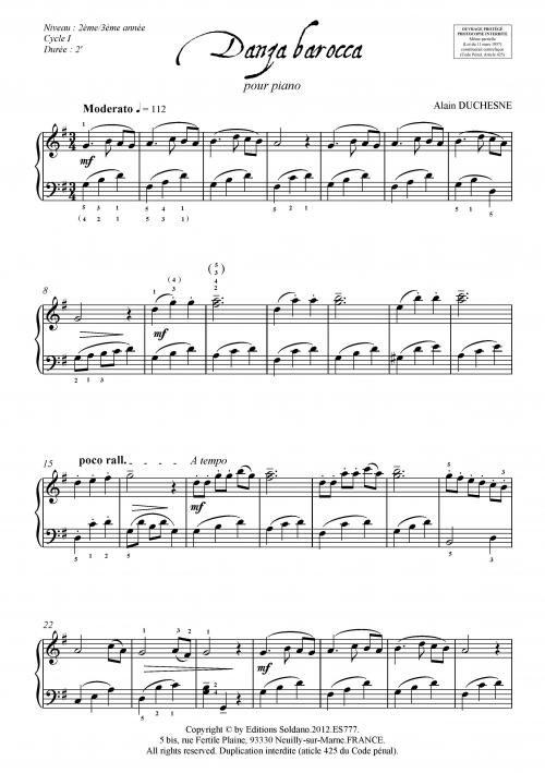 Danza barocca (piano)