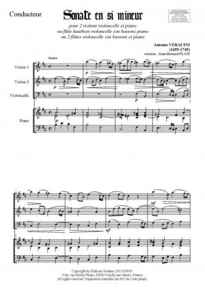 Sonate en si mineur (trio de cordes et piano)