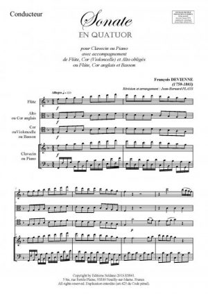 Sonate en quatuor (pour ensemble divers)