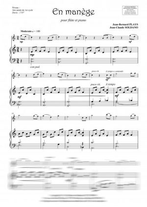 En manège (flûte et piano)
