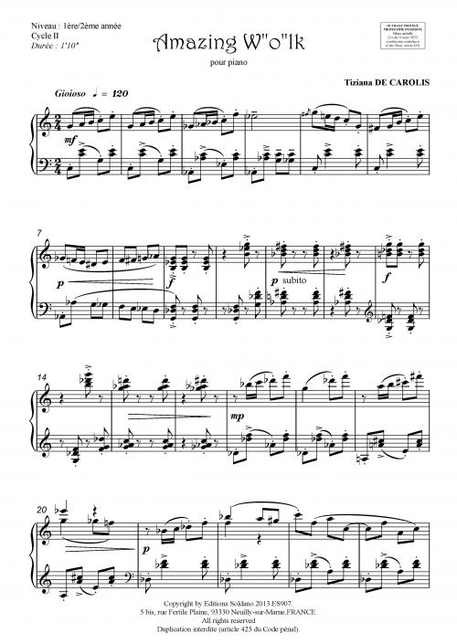 Amazing W"o"lk (piano)
