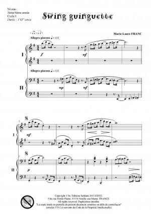 Swing garden party (piano 4 mains)